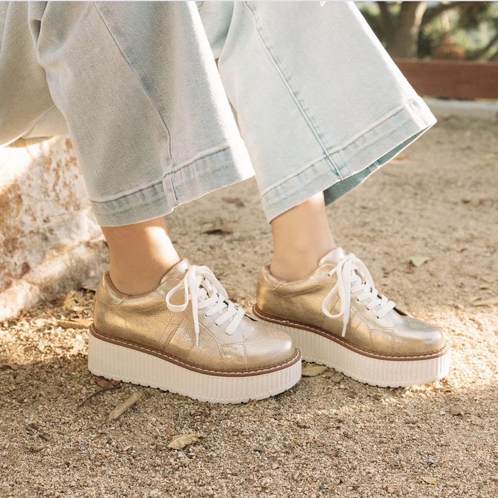 Yellow Box Marcell Platform Sneaker - Lt. Gold Metallic - 7.5